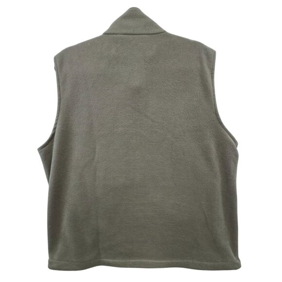 Woolrich Mens Fleece Vest Full-Zip Sleeveless Jacket L Sage Green Outdoor - Picture 10 of 12